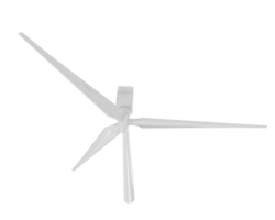 Windmühle isoliert auf Hintergrund. 3d Rendern - - Illustration png