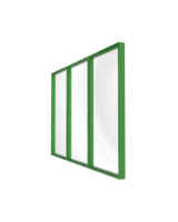 Apartment window isolated on grey background. 3d rendering - illustration png