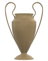 Trophy on background. 3d rendering - illustration png