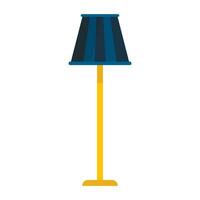 Floor lamp flat icon isolated on white backgroud vector