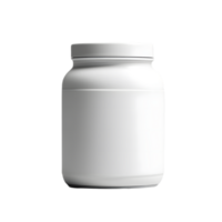 Silhouette Brilliance, Front View Blank Jar Mockup on Transparent Display png