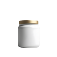 Transparent Aura, Front View Blank Jar Mockup with Ethereal Background png