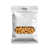 Seamless Transparency, Top View Blank Plastic Snack Bag Mockup png