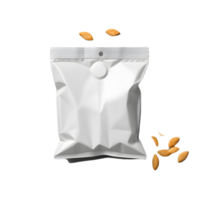 Luminous Transparency, Top View Blank Plastic Snack Bag Mockup png