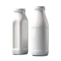 Translucent Simplicity, Blank Milk Bottle Mockup with Ethereal Background png