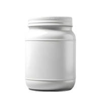 Frosty Sophistication, Front View Blank Jar Mockup with Transparent Background png