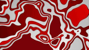 Red and grey topographic contour map abstract tech motion background video