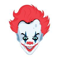 Trendy Scary Joker vector