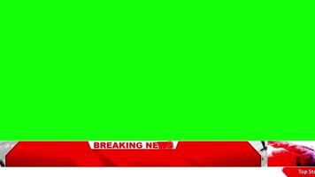 Braeaking News Opening Intro Green Screen Lower Free To Use video