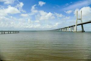 Lisbon bridge view photo