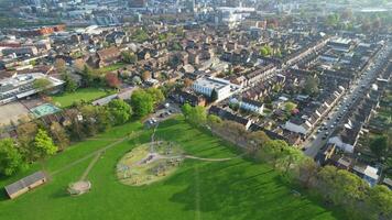 Aerial View of British Town During Beautiful Day video