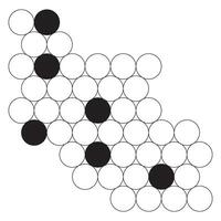 modern simple abstract black color circle polka dot pattern vector