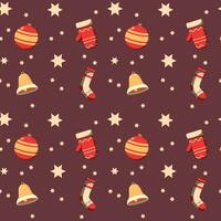 Hand drawn christmas pattern design background. Vector. vector