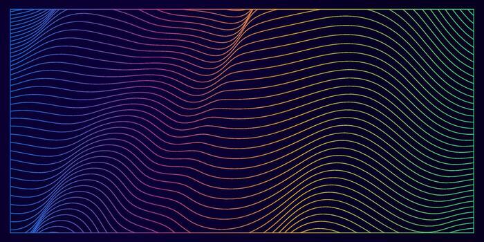 fondo abstracto con líneas onduladas de colores vector