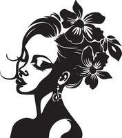 Beautiful Woman vector silhouette 6