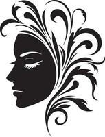 Beautiful Woman vector silhouette