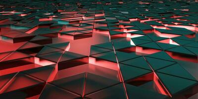 Complex structure glowing technology background geometric pixel triangle abstract 3d rendering photo