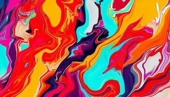 AI generated Abstract blue water waves background with liquid fluid texture photo