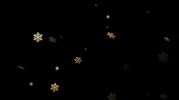 Snow flakes overlay Winter, slowly falling snow effect Dust particles seamless loop With alpha channel video