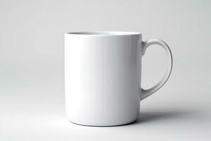 AI generated a mug bag on isolated white background, mockup photo