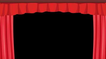 Theatre Red Curtain Opening video