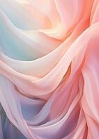 AI Generated Satin curve texture color elegant soft bright pink fashion light smooth wallpaper photo