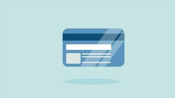 Credit Bank Card Reflection video