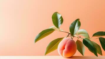 AI Generated Diet leaves vitamin juicy food vegetarian raw dessert green fresh fruit orange yellow photo