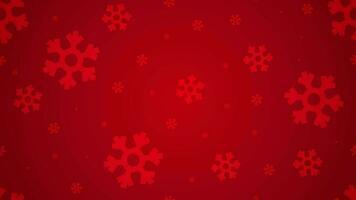 Dark Christmas Blank Horizontal Background With Looping Animation Falling Simple Snowflakes video