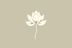 ai generado budismo floral diseño hoja belleza decorativo oriental ornamento loto ilustración zen foto