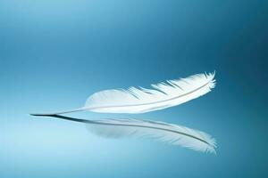 AI Generated Swan plumage background softness feather nature purity abstract fragile closeup plume photo