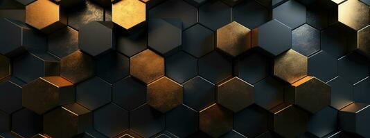 AI Generated Style pattern decoration graphic technology structure digital honeycomb mosaic modern photo