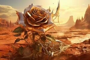 ai generado rosado floración fondo de pantalla color amor Fresco florecer antecedentes verano belleza diseño flores foto
