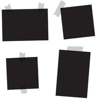 conjunto de blanco fotos para collage. vector ilustración.