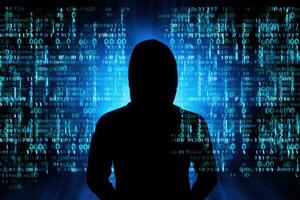 AI Generated Network digital attack criminal internet spy dangerous technology web concept virus photo
