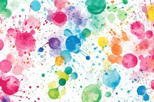 AI Generated Design colorful white decorative backdrop textured splash brush abstract pattern paint photo