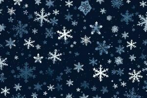 AI Generated New wallpaper background decor cold pattern abstract snow ice seamless christmas flake photo