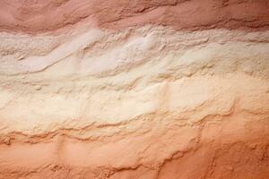 AI Generated Clay wall powder surface stone abstract closeup cement old nature tone red rough beige photo