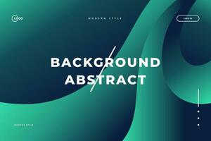 Abstract Background Green Wavy. Any project would benefit greatly from this sleek and contemporary style. Ideal for a poster, banner, or webpage vector