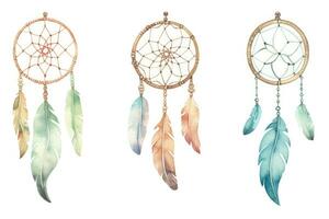 AI Generated Art dreamcatcher magic american symbol dream tribal ornament native design catcher photo