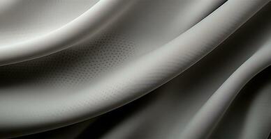 AI generated Crumpled light background, white fabric with bends and creases - AI generated image photo
