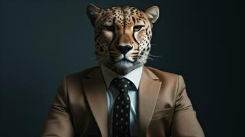 AI Generated Wildlife dangerous wild fur africa predator portrait carnivore cat animal mammal face photo