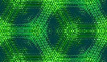 Seamless hexagon concentric textured pattern in chartreuse, emerald, jade, lime green colors. Symmetric abstract geometric ornament for wallpaper background design, textile printing, wrapping. vector