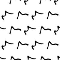 Seamless pattern with sketch squiggle vector