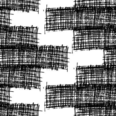 Seamless pattern with black pencil brushstrokes