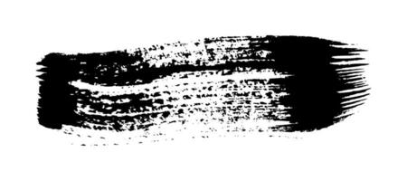 Black grunge brush strokes vector