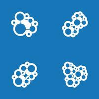 Molecule Logo Vector Template Illustration