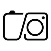 Camera icon vector. Photo illustration sign. Photo studio symbol or logo. vector