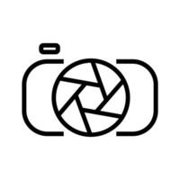 Camera icon vector. Photo illustration sign. Photo studio symbol or logo. vector