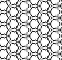 Black and white seamless abstract pattern. Background and backdrop. Grayscale ornamental design. Mosaic ornaments. Vector graphic illustration.